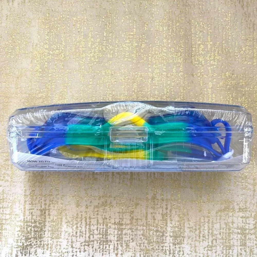 AS Blue/Green Yellow Kids Child Swim Goggles. New NWT Retail $40 Pool Summer